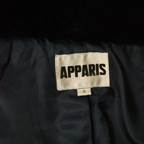 Y2K Fur Coat (S) small black faux womens vintage soft bomber glam winter cool - Picture 8 of 8